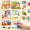 Montessori baby kézségfejlesztő játék - babaház