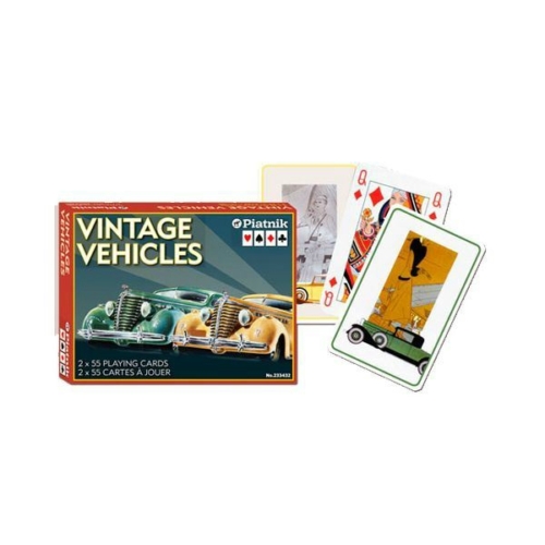 Vintage járművek römi kártya 2x55 lap - Piatnik