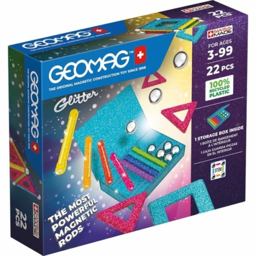 Geomag Glitter 22 db-os mágneses építőjáték