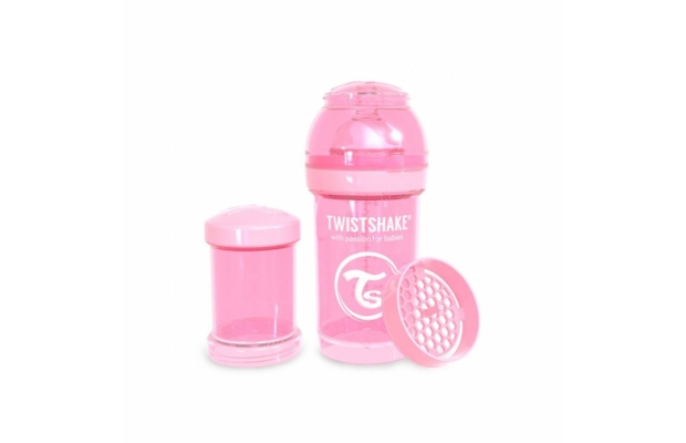 Twistshake Kólika elleni cumisüveg 180 ml-es, pink