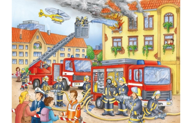 Ravensburger Puzzle 100 Tűzoltók
