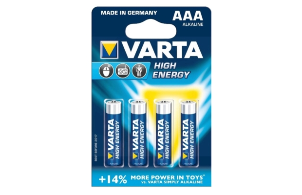 Varta High Energy AAA száraz elem - 4 darabos