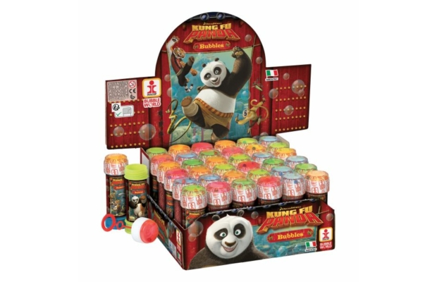 Kung fu panda buborékfújó golyóvezető játékkal, 60 ml