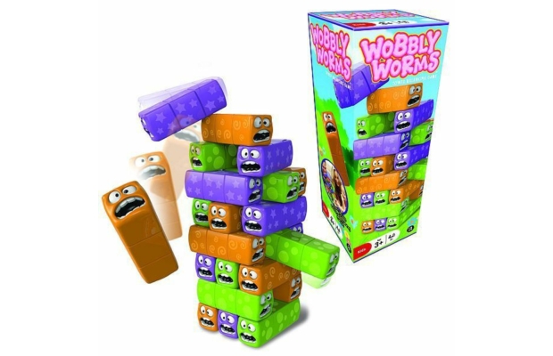 Wobbly Worms - egyensúlyozó torony játék