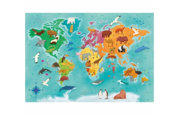 Állatok a világ körül 250 db-os puzzle - Clementoni