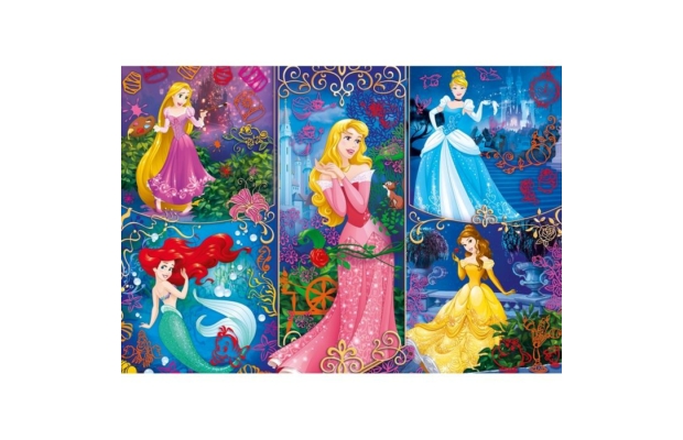 Disney Hercegnők 3D hatású 104 db-os puzzle - Clementoni