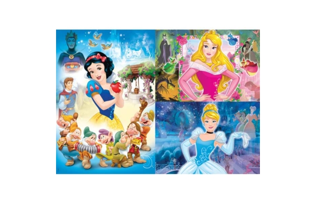 Disney hercegnők 3x48 db-os puzzle - Clementoni
