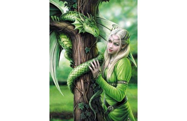 Anne Stokes Collection - Kindred Spirits 1000 db-os puzzle - Clementoni
