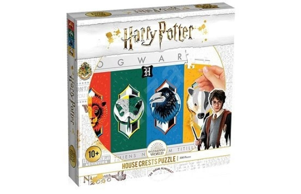Harry Potter varázslóházak címerei puzzle 500 db