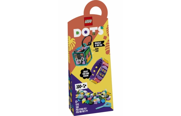 LEGO DOTS: 41945 Neontigris karkötő és táskadísz