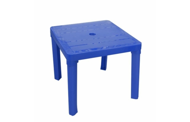 Négyszögletű kerti asztal - kék