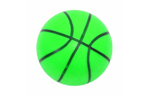 Kosárlabda mintás gumilabda 11 cm-es - zöld