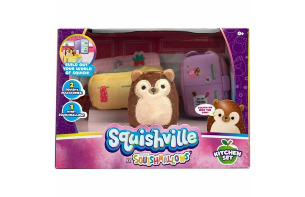 Squishville mini plüss játékkészlet - Konyhai készlet