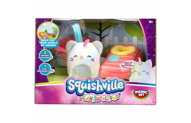 Squishville mini plüss játékkészlet - Piknik készlet