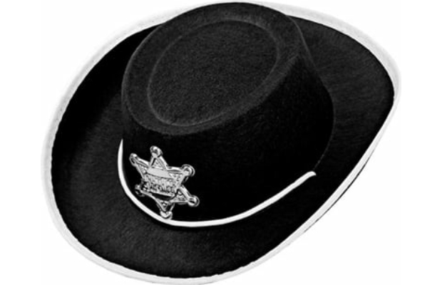 Seriff kalap fekete