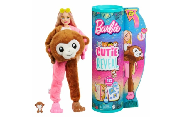 Barbie Cutie Reveal Meglepetés baba 4. széria - Majmocska